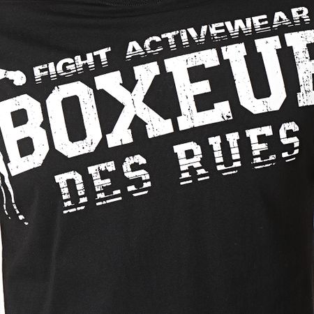 Boxeur Des Rues - Camiseta 2486 Negra