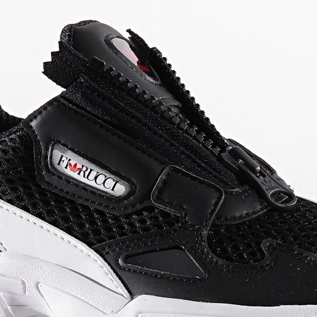 Adidas Originals - Falcon Zip EF3644 Zapatillas Mujer Core Black Calzado Blanco Rojo
