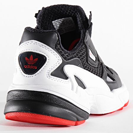 Adidas Originals - Falcon Zip EF3644 Zapatillas Mujer Core Black Calzado Blanco Rojo