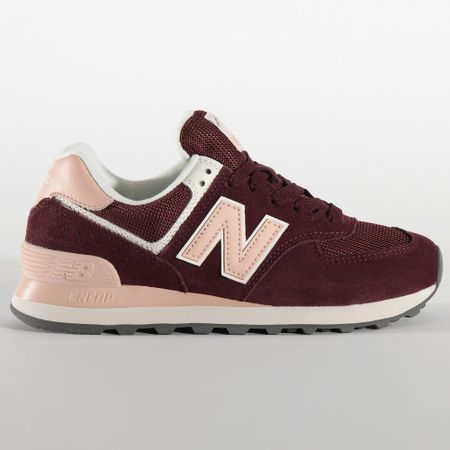 New Balance - Zapatillas Mujer Classics 574 Burdeos Rosa