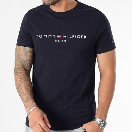 Tommy Hilfiger - Slim Core Tommy Logo 1465 Tee Shirt Azul Marino