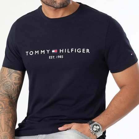 Tommy Hilfiger - Slim Core Tommy Logo 1465 Tee Shirt Azul Marino