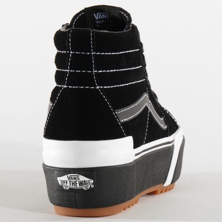 Vans - Baskets Femme Sk8 Hi Stacked BTWLF9 Suede Black Gum