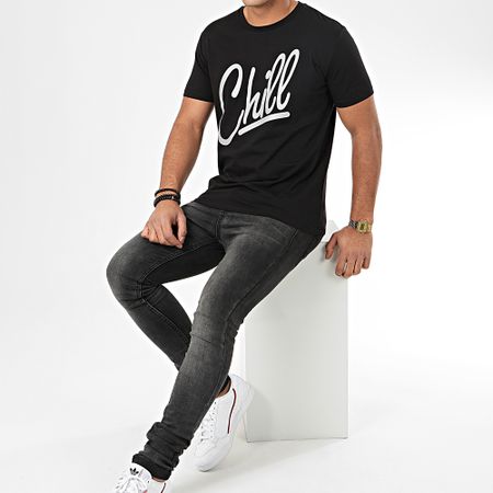 Luxury Lovers - Camiseta Chill Reflectante Negra