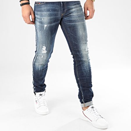 Diesel - Jean Skinny Sleenker 00SWJF-0097L Bleu Denim