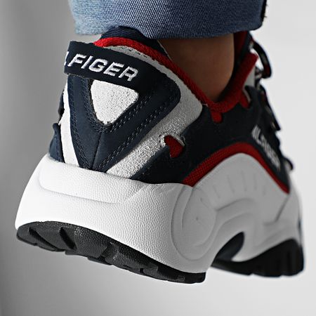 Tommy Jeans - Baskets Tommy Heritage 0374 Red White Blue