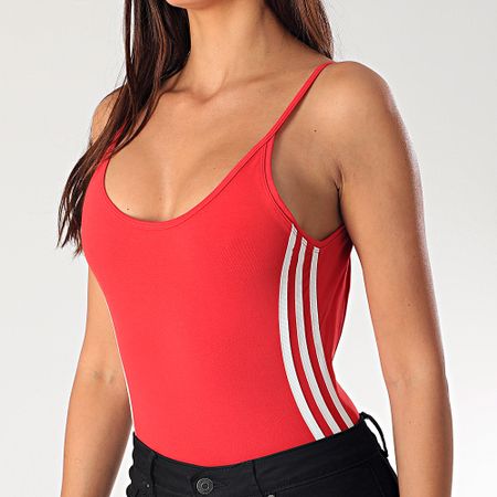 Adidas Originals - Body Débardeur Femme A Bandes FM2575 Rouge