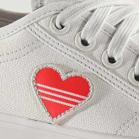 Adidas Originals - Baskets Femme Nizza Trefoil EF5074 Cryo White Shock Red Core Black