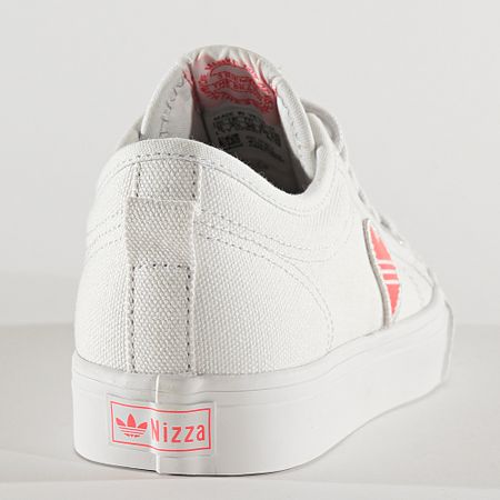 Adidas Originals - Baskets Femme Nizza Trefoil EF5074 Cryo White Shock Red Core Black