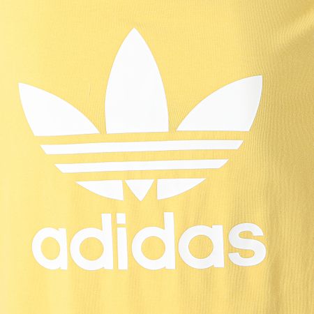 Adidas Originals - Robe Tee Shirt Femme Trefoil FM3277 Jaune