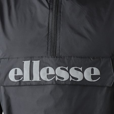 Ellesse - Acera SXG09906 Cortavientos Cuello con Cremallera Reflectante Negro