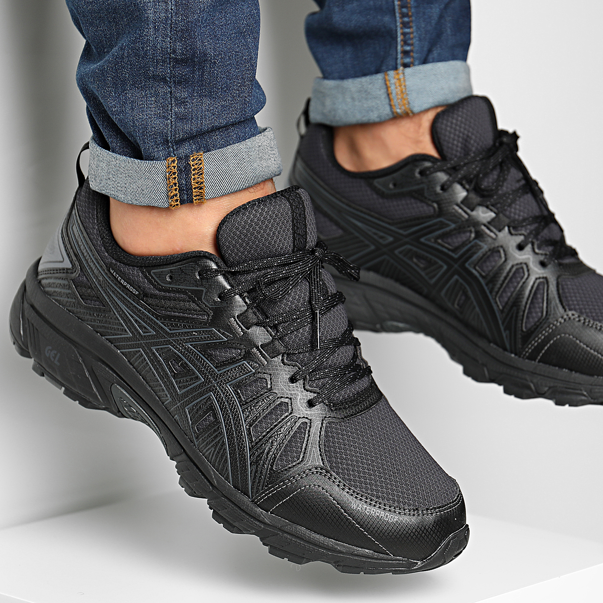 Asics - Baskets Gel Venture 7 WP 1011A563 Black Carrier Grey