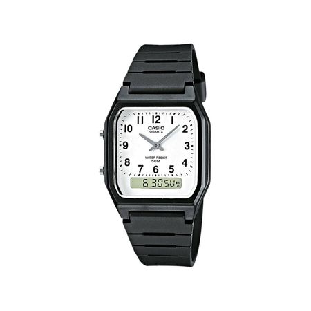 Casio - Montre Collection AW-48H-7BVEG Noir Blanc