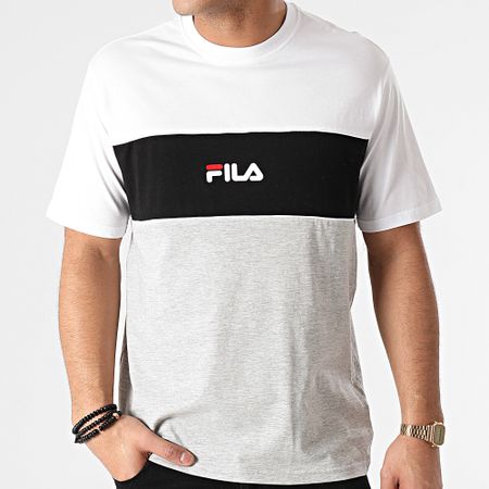 Fila - Camiseta Anoki Blocked 688468 Blanco Negro Gris Heather