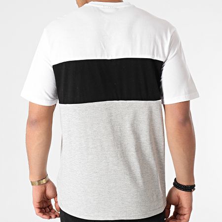 Fila - Camiseta Anoki Blocked 688468 Blanco Negro Gris Heather