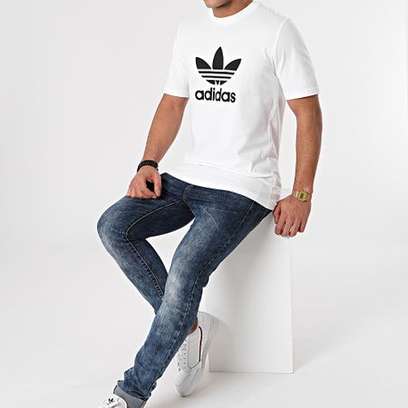 Adidas Originals - Camiseta Trefoil GN3463 Blanco
