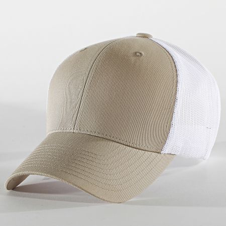 Flexfit - Gorra Trucker Malla 6606T Beige Blanco