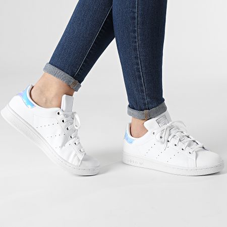 Adidas Originals - Zapatillas Mujer Stan Smith FX7521 Footwear Blancas Plateadas Metálicas