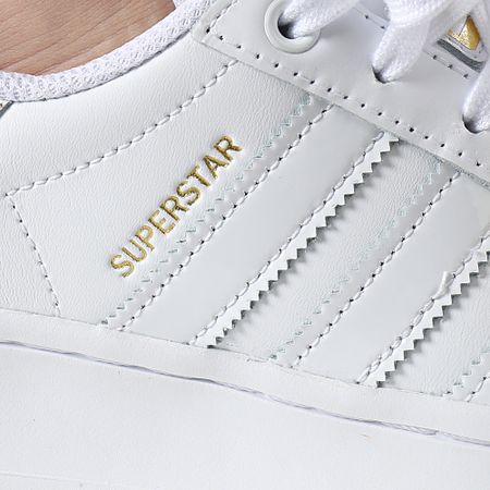 Adidas Originals - Baskets Femme Superstar Bold FV3334 Cloud White Gold Metallic