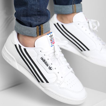 Adidas Originals - Baskets Continental 80 FU9778 Cloud White Core Black