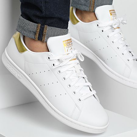 Adidas Originals - Stan Smith G58184 Nube Blanco Oro Metálico Zapatillas de deporte