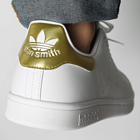 Adidas Originals - Stan Smith G58184 Nube Blanco Oro Metálico Zapatillas de deporte