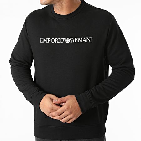 Emporio Armani - Sudadera de cuello redondo 8N1MR6-1JRIZ Negro