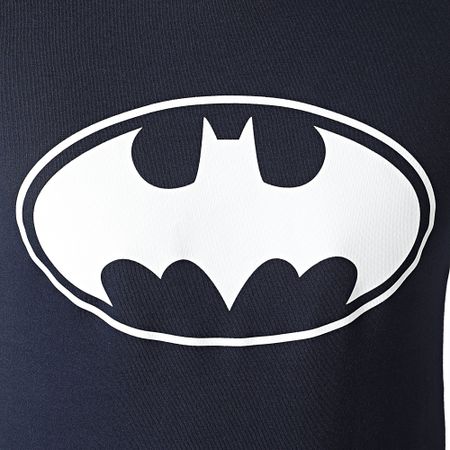 DC Comics - Camiseta Logo Batman Azul Marino Blanco