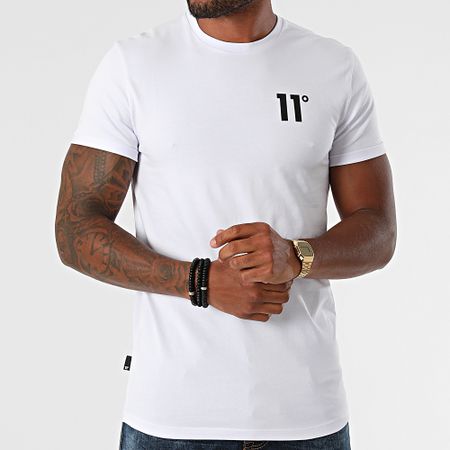 11 Degrees - Camiseta Oversize 11D006 Blanco