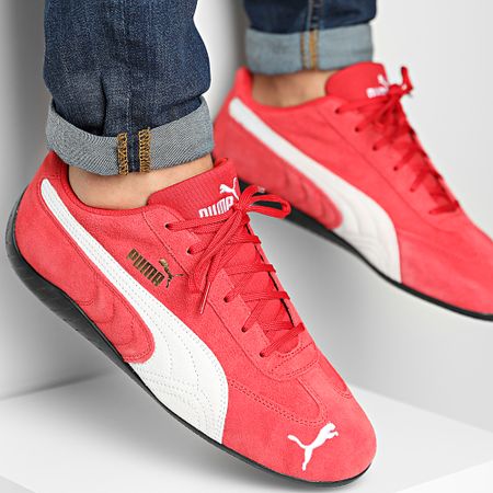 Puma - Zapatillas SpeedCat LS 380173 Alto Riesgo Rojo Puma Blanco