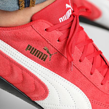 Puma - Zapatillas SpeedCat LS 380173 Alto Riesgo Rojo Puma Blanco