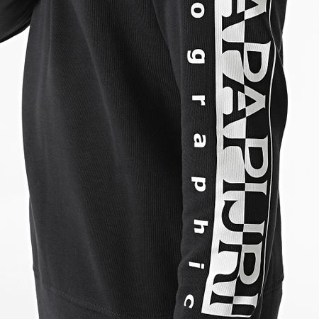 Napapijri - Sudadera Badas C Cuello Redondo A4FQN Negro