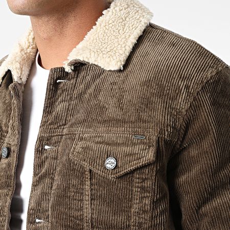 Only And Sons - Chaqueta de piel de cordero Louis Life Topo