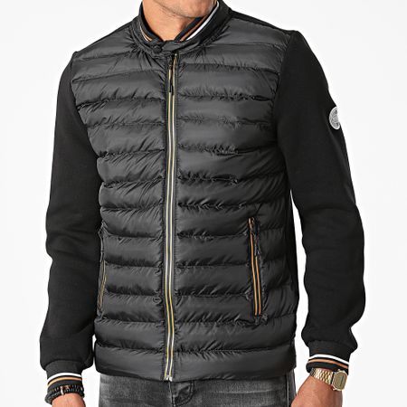Armita - Chaqueta Cremallera 3485 Negro Camel