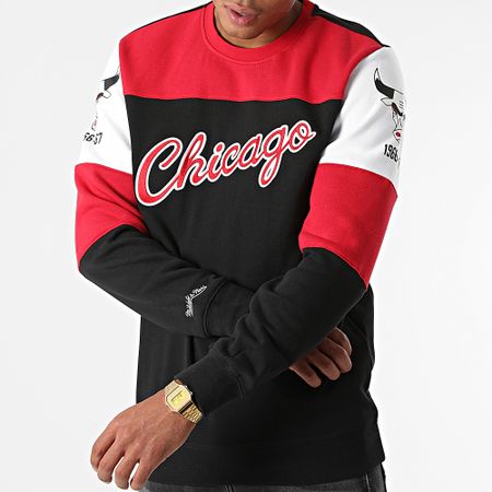 Mitchell and Ness - Sweat Crewneck Chicago Bulls Perfect Season Noir Rouge Blanc