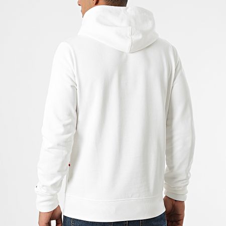 Tommy Hilfiger - RWB Flag 5048 Sudadera con Capucha Grande Blanca