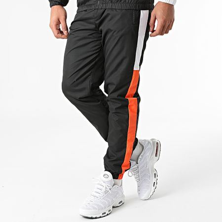 Zayne Paris  - Conjunto Chándal TX-688 Negro Naranja Blanco