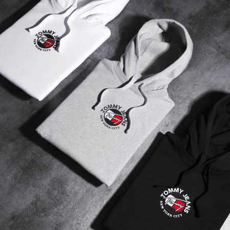 Tommy Jeans - Sudadera con capucha Timeless 1628 negra