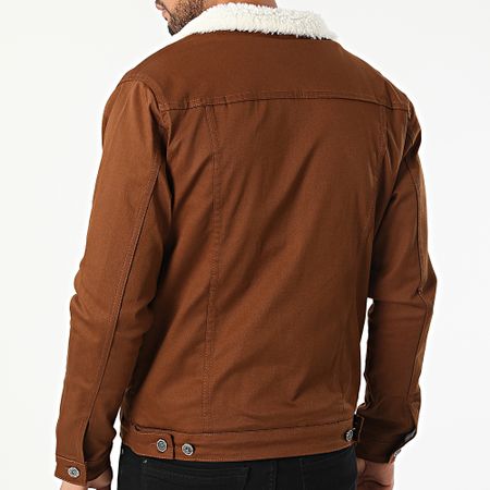 Classic Series - Chaqueta vaquera cuello borrego 7004 Marrón