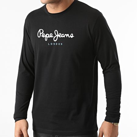 Pepe Jeans - Camiseta manga larga Eggo negra