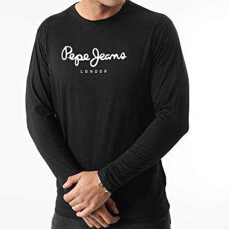 Pepe Jeans - Camiseta manga larga Eggo negra