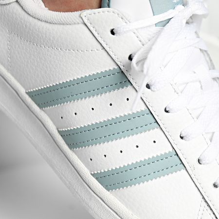 Adidas Originals - Zapatillas Superstar GY0977 Cloud White Magnetic Green Gold Metallic
