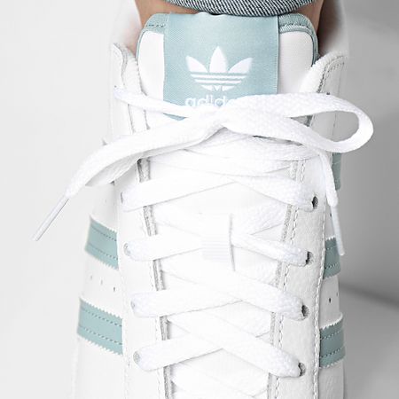 Adidas Originals - Zapatillas Superstar GY0977 Cloud White Magnetic Green Gold Metallic