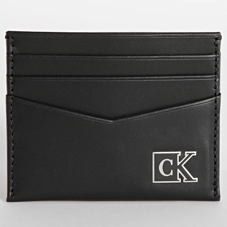 Calvin Klein - Tarjetero Placa ID 8218 Negro