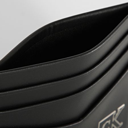 Calvin Klein - Tarjetero Placa ID 8218 Negro