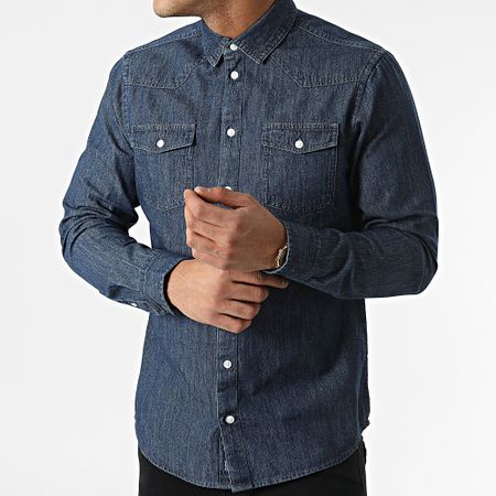 Blend - Camisa vaquera de manga larga Nantes 20713192 Denim azul