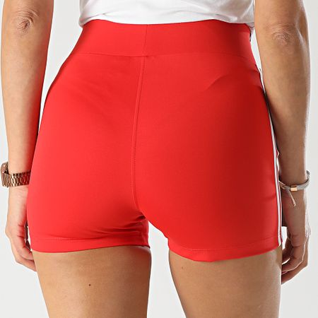 Adidas Originals - Culotte corto de ciclismo con bandas para mujer Booty HC1958 rojo