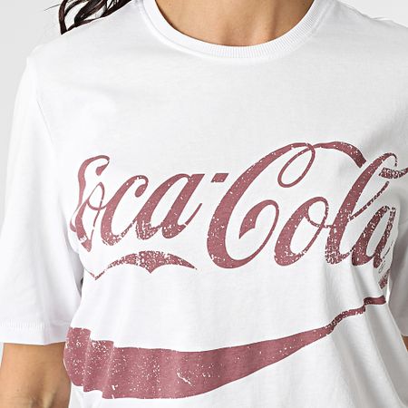 Only - Camiseta Mujer Coca Cola Life Blanca