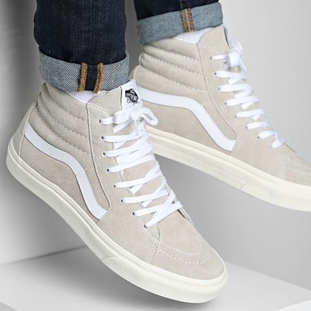 Vans - Zapatillas Sk8 Hi JMJ94V Suede Otmeal Blancanieves