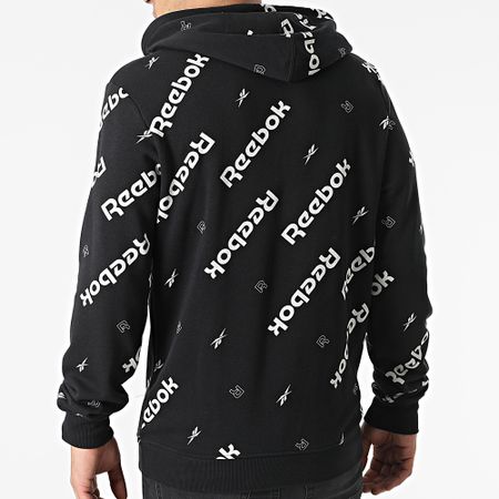 Reebok - Sudadera con capucha Reebok Identity AOP HB5976 Negro